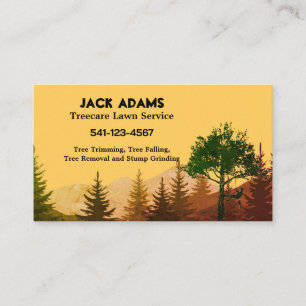 Treecare Lawn Service Business Cards