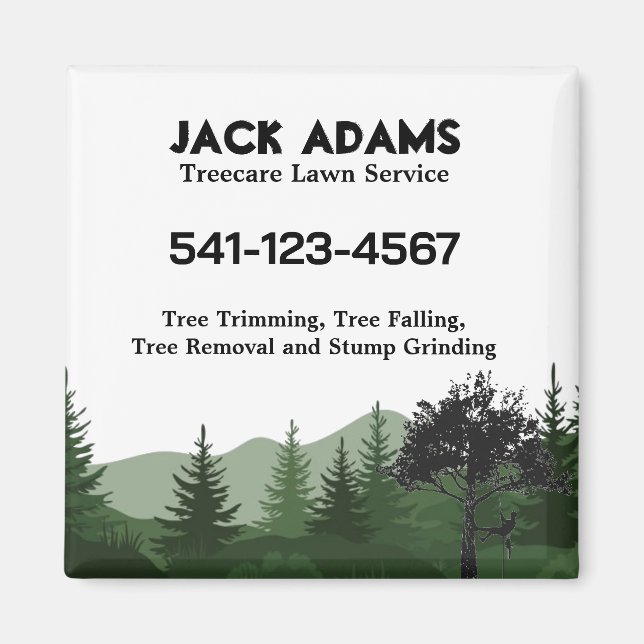 Treecare Lawn Service Magnet (Front)