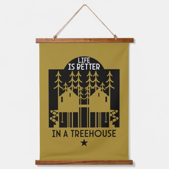 Treehouse Apparel And Decor Hanging Tapestry (Front)