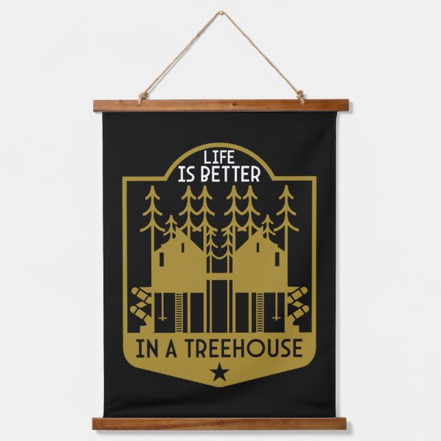 Treehouse Apparel And Decor Hanging Tapestry (Front)