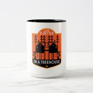 Treehouse Apparel And Decor Two-Tone Coffee Mug