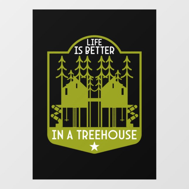 Treehouse Apparel And Decor Window Cling (Sheet)