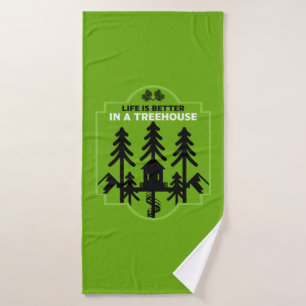 Treehouse Kids Back To School Bath Towel