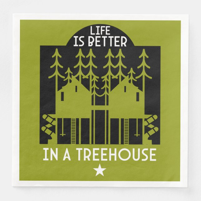 Treehouse Kids Back To School Napkin (Front)