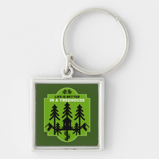 Treehouse Living Key Ring (Front)