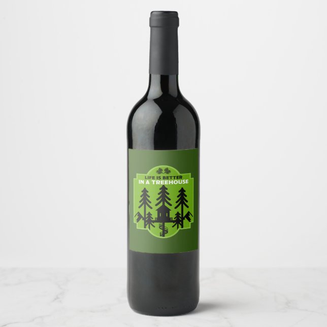 Treehouse Living Wine Label (Front)