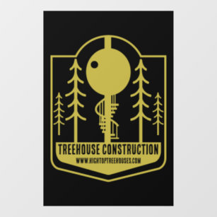 Treehouse Master Builder Window Cling