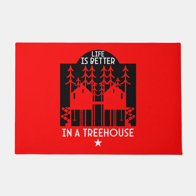Treehouse Playhouse Gifts And Apparel Doormat (Front)