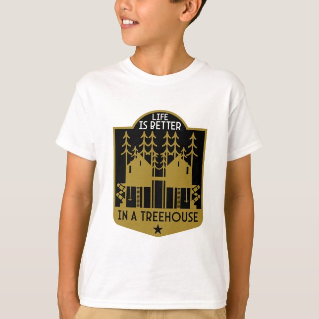 Treehouse Playhouse Gifts And Apparel T-Shirt (Front)