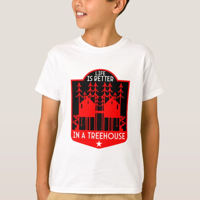 Treehouse Playhouse Gifts And Apparel T-Shirt (Front)