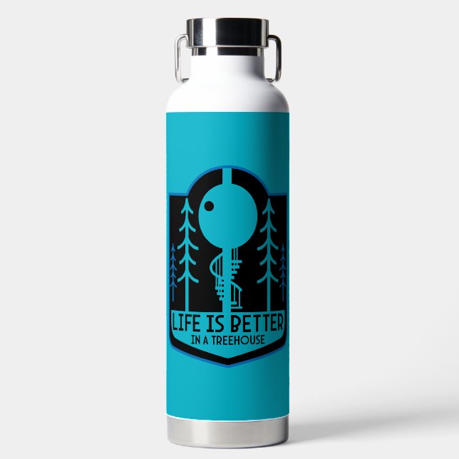 Treehouses Back To School Water Bottle (Front)