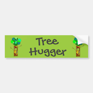TREEHUGGER bumper sticker