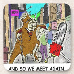 Treehugger Rick London Cartoon Funny Gifts Coaster