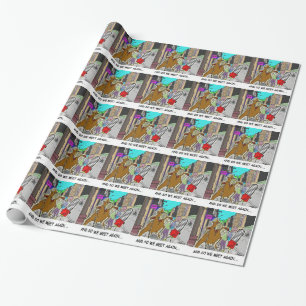 Treehugger Rick London Cartoon Funny Gifts Wrapping Paper