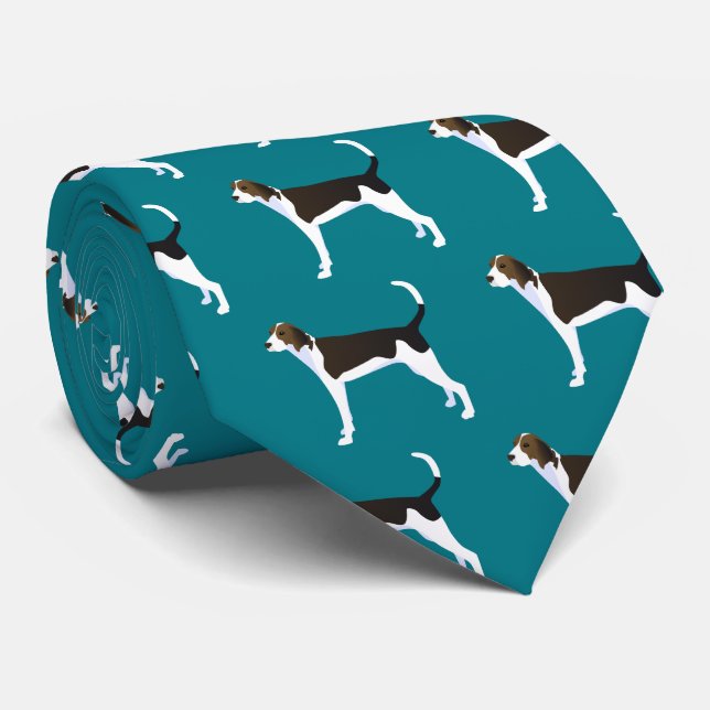 Treeing Walker Coonhound Basic Breed Customisable Tie (Rolled)