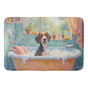 Treeing Walker Coonhound Bath Time Cheerful  Mat