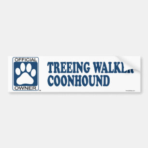 TREEING WALKER COONHOUND_Blue Bumper Sticker