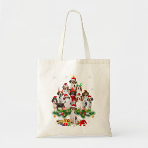 Treeing Walker Coonhound Christmas Tree Lights Dog Tote Bag
