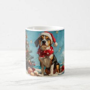 Treeing Walker Coonhound Christmas Vintage Beach  Coffee Mug