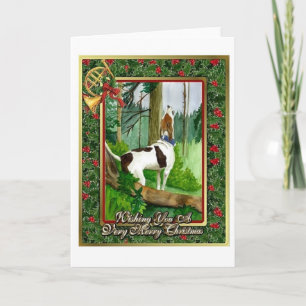 Treeing Walker Coonhound Dog Blank Christmas Card