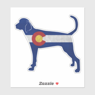 Treeing Walker Coonhound Dog Breed Colorado Flag