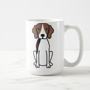 Treeing Walker Coonhound Dog Cartoon Coffee Mug