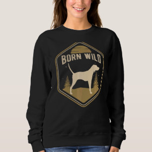 Treeing Walker Coonhound Dog Retro 5 Sweatshirt