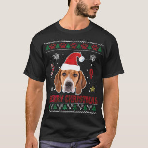 Treeing Walker Coonhound Dog Santa Ugly Costume Xm T-Shirt