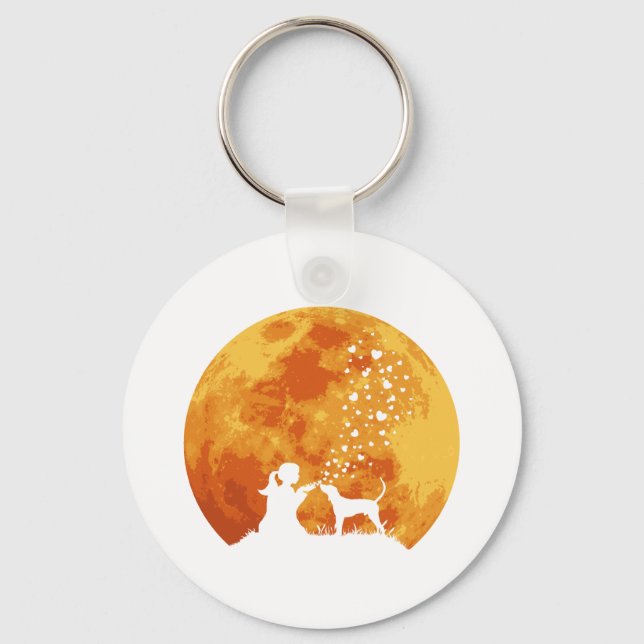 Treeing Walker Coonhound Key Ring (Front)