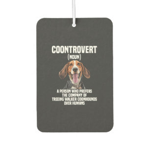 Treeing Walker Coonhound Lover Dog Coontrovert Car Air Freshener