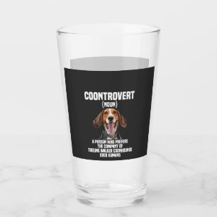 Treeing Walker Coonhound Lover Dog Coontrovert Glass