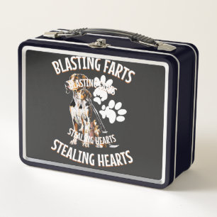 Treeing Walker Coonhound Lover Dog Owner Blasting Metal Lunch Box