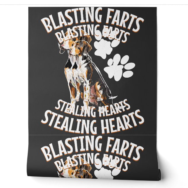 Treeing Walker Coonhound Lover Dog Owner Blasting Wallpaper (Unrolling)