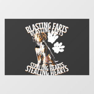 Treeing Walker Coonhound Lover Dog Owner Blasting Window Cling