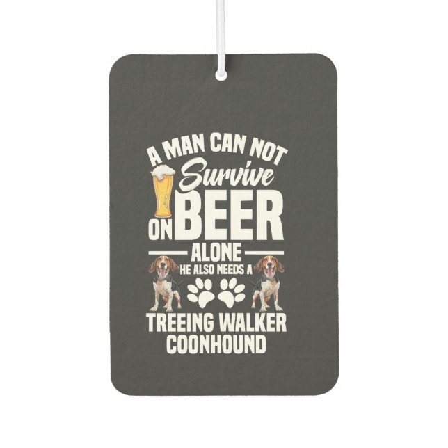 Treeing Walker Coonhound Owner Also Needs Car Air Freshener (Front)