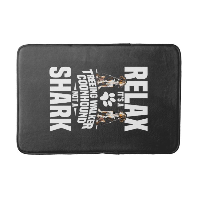 Treeing Walker Coonhound Owner Puppy Relax It�s Bath Mat (Front)