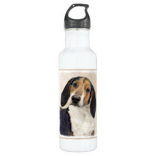 Treeing Walker Coonhound Painting - Original Art 710 Ml Water Bottle