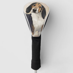 Treeing Walker Coonhound Painting - Original Art Golf Head Cover