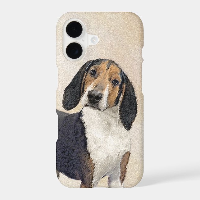 Treeing Walker Coonhound Painting - Original Art iPhone Case (Back)