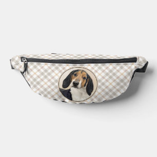 Treeing Walker Coonhound Painting Original Dog Art Bum Bags
