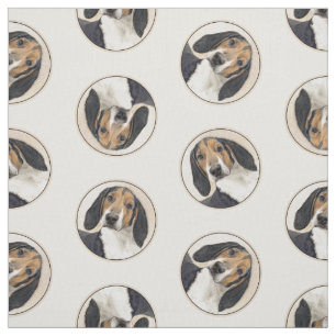 Treeing Walker Coonhound Painting Original Dog Art Fabric