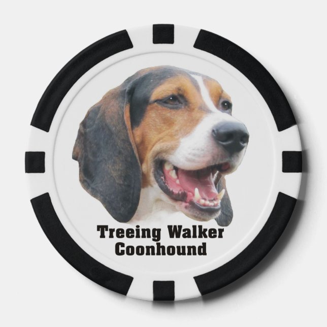 Treeing Walker Coonhound Poker Chips (Front)