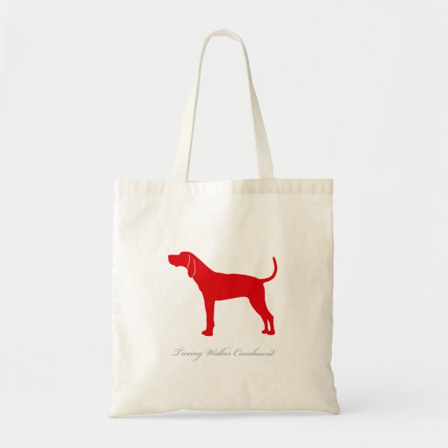 Treeing Walker Coonhound Tote Bag (red) (Front)