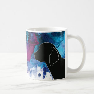 Treeing Walker Coonhound Watercolor Blue Coffee Mug