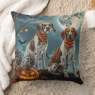 Treeing Walker Halloween Spooky Cushion