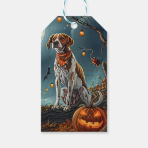 Treeing Walker Halloween Spooky Gift Tags