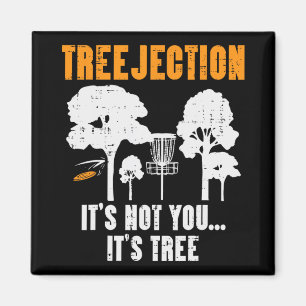 Treejection Disc Golf Funny Frisbee Golfing Sport Magnet