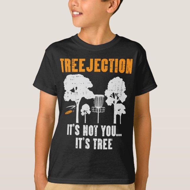 Treejection Disc Golf Funny Frisbee Golfing Sport  T-Shirt (Front)