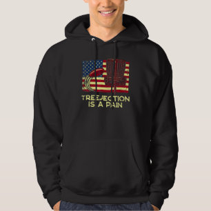 Treejection Is A Pain Funny Disc Golf Humor Golfer Hoodie