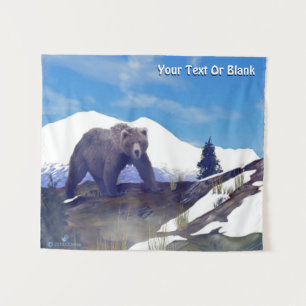 Treeline Grizzly Tapestry